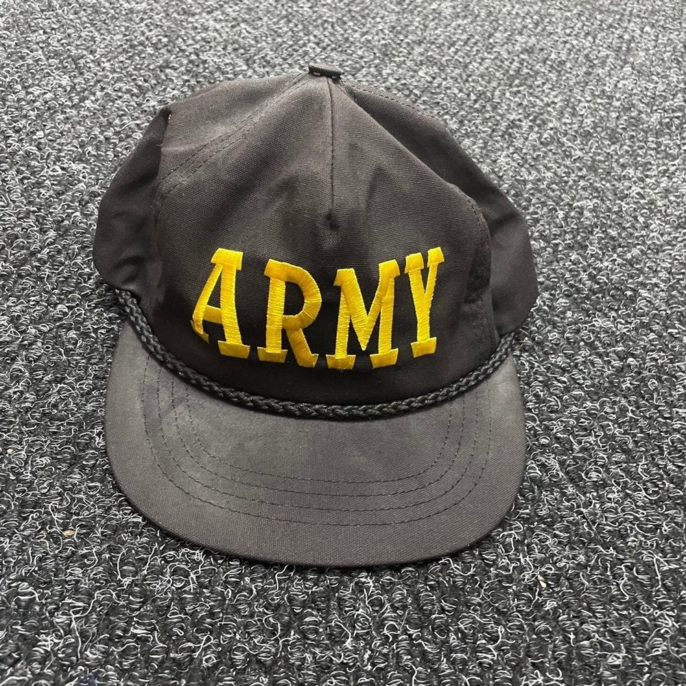 Vintage Army Military Snapback Hat Cap Adjustable Adult One Size Fits All